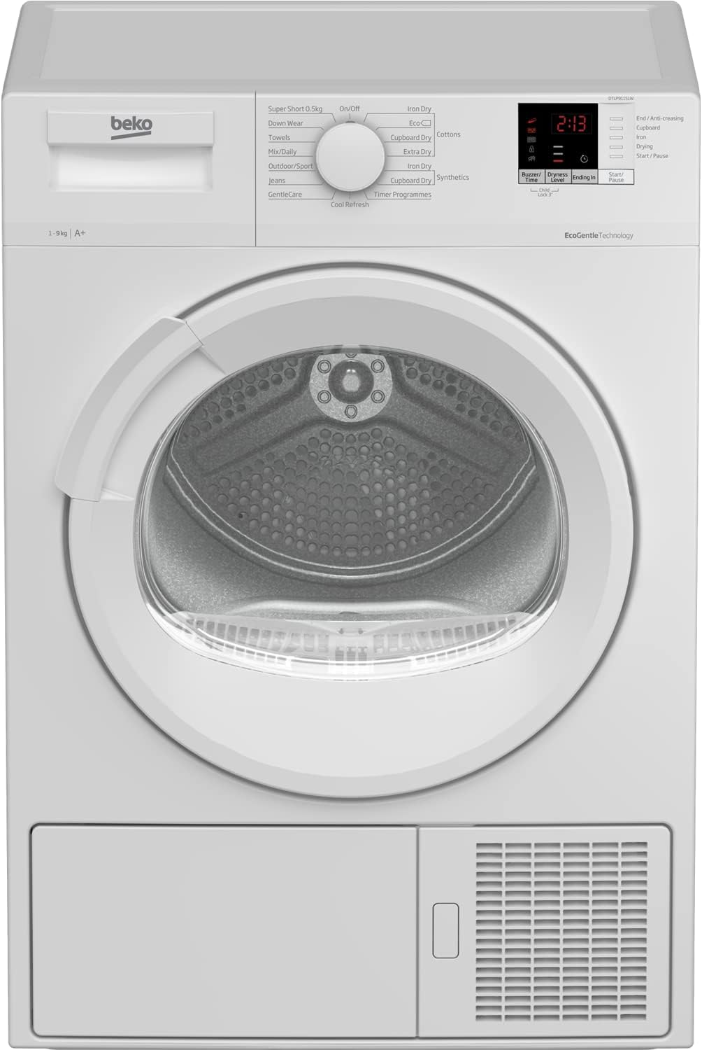 Beko 9kg Freestanding Heat Pump Tumble Dryer - White.