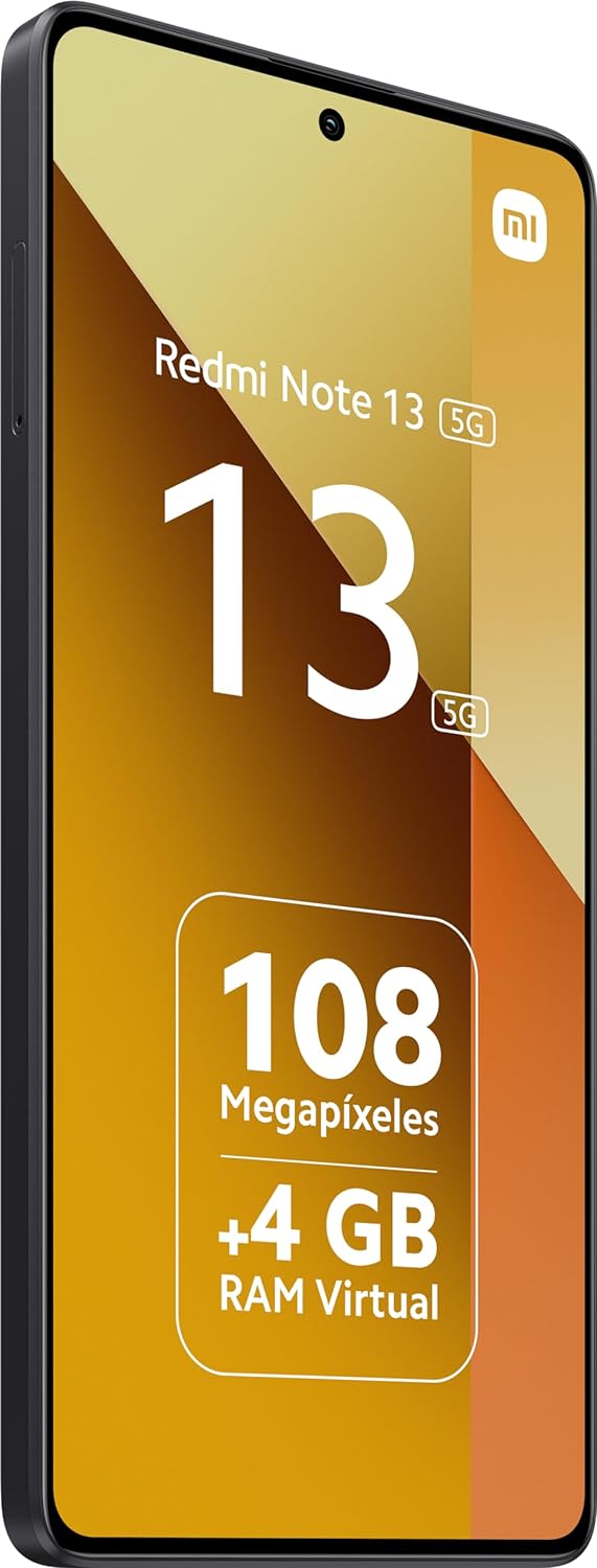 Xiaomi Redmi Note 13 5G Smartphone 8+256GB, Graphite Black (UK Version + 2 Years Warranty).