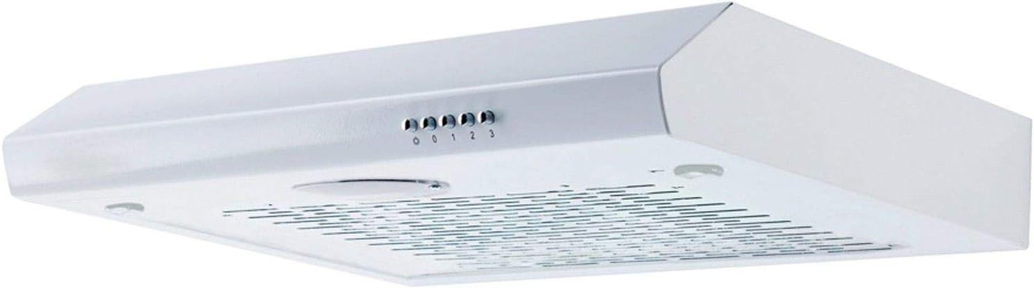 SIA STH60WH 60cm White Slimline Visor Cooker Hood Kitchen Extractor Fan.