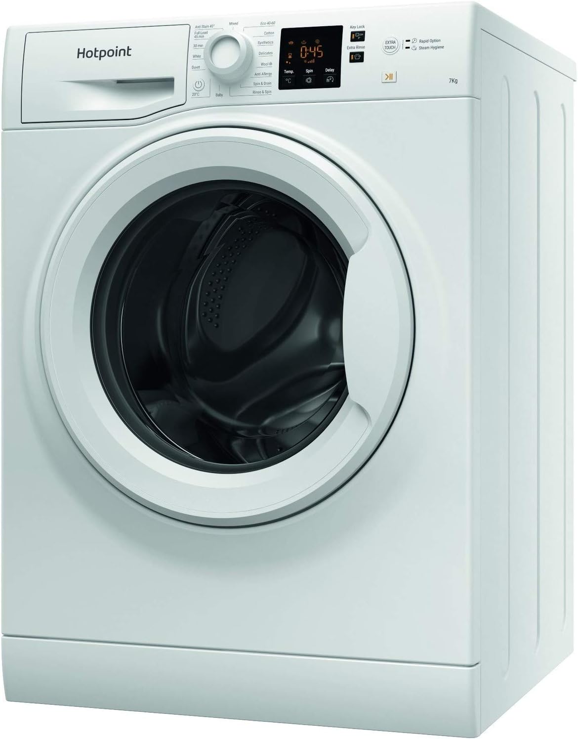 Hotpoint NSWM742UWUKN 7kg 1400rpm Freestanding Washing Machine - White.