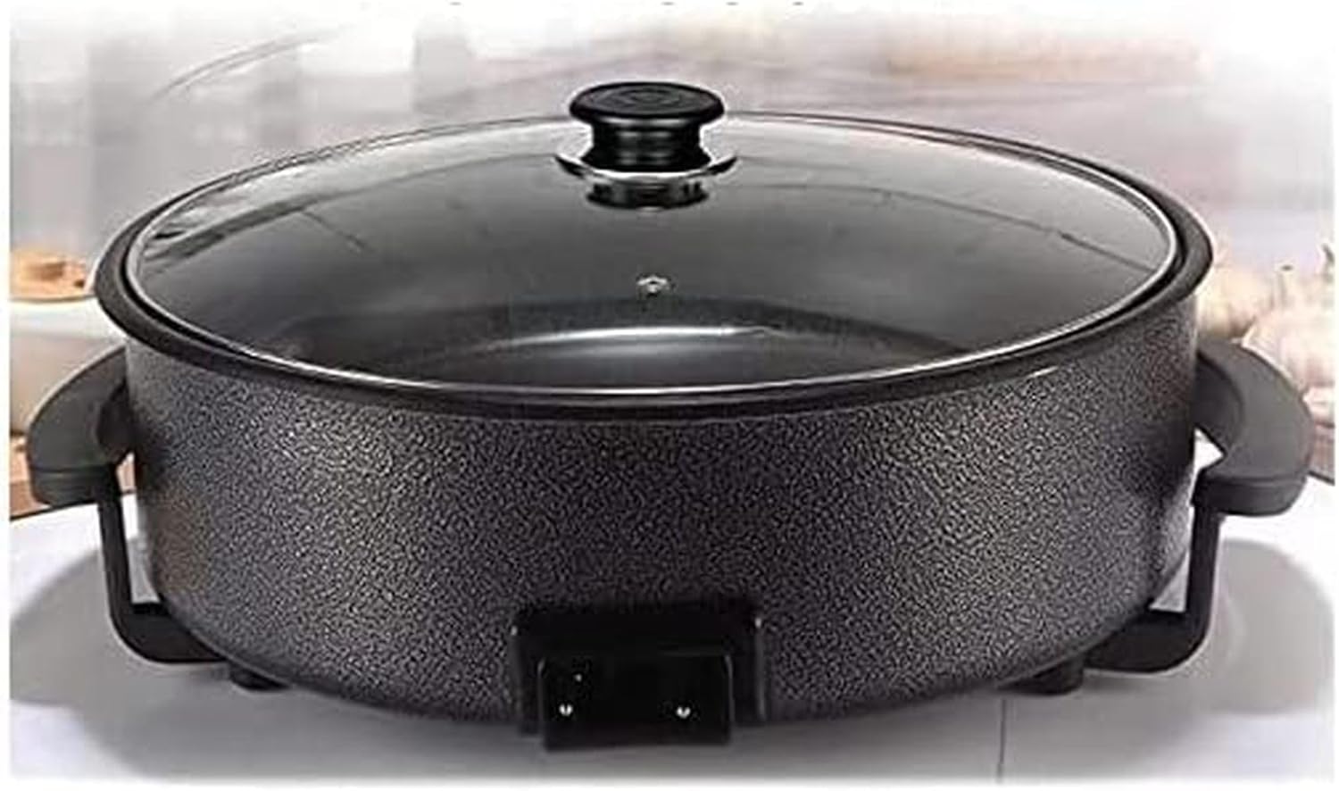 HomeTronix Multi Cooker Pot Electric Frying Pan Glass Lid Paella Pizza 42cm 1500W.