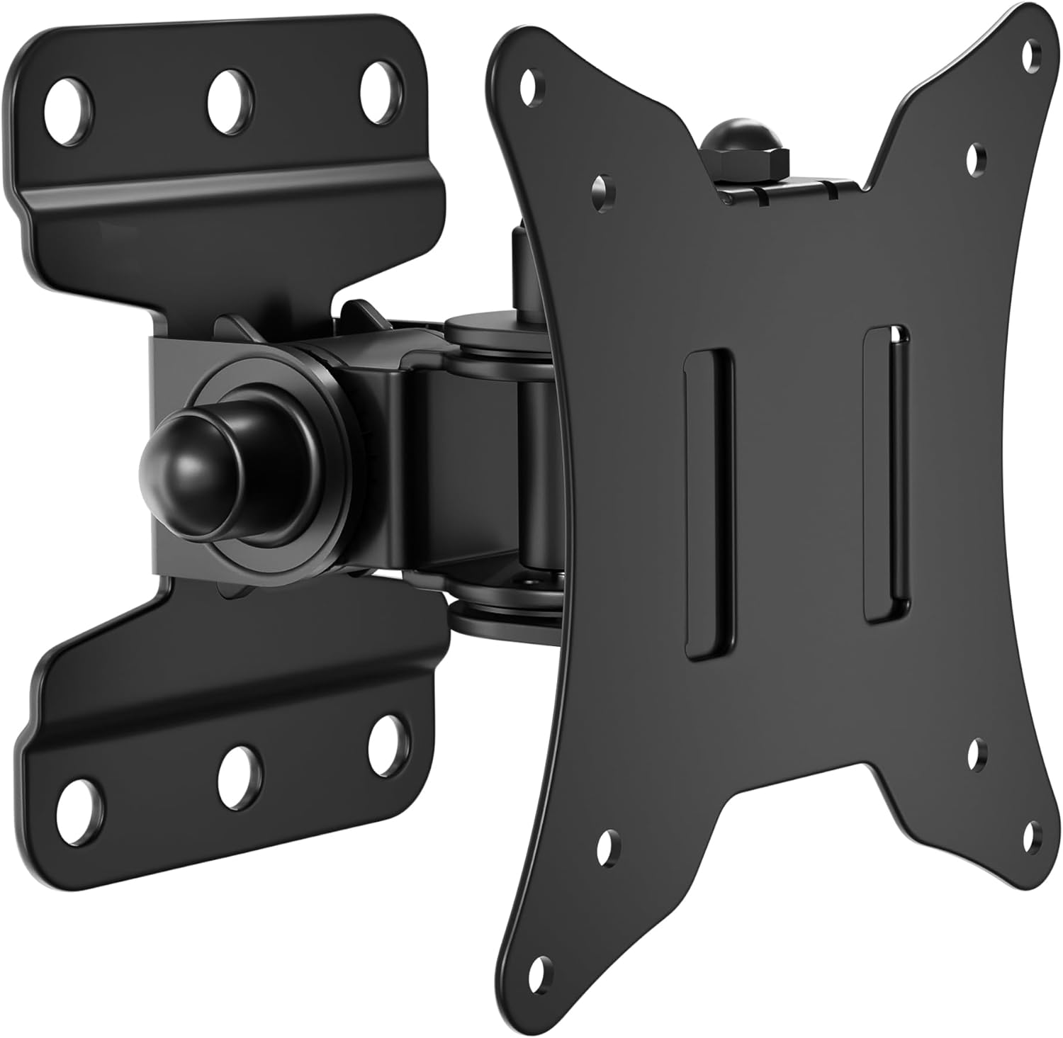 BONTEC TV Wall Mount Bracket for Most 13-30 inch LCD LED Screens, Swivel and Tilt Monitor Wall Mount up to 25kg, Full Motion Monitor Wall Bracket with VESA 75/100mm.