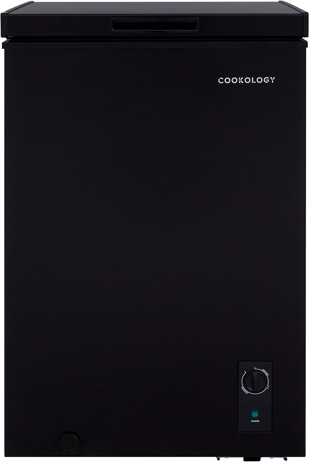 Cookology CCFZ99BK Freestanding Chest Freezer - 99 Litre Capacity - Suitable for Outbuildings and Garages - Freezer and Refrigeration Modes - Easy Temperature Control - 4 Star Freezer Rating - Black.