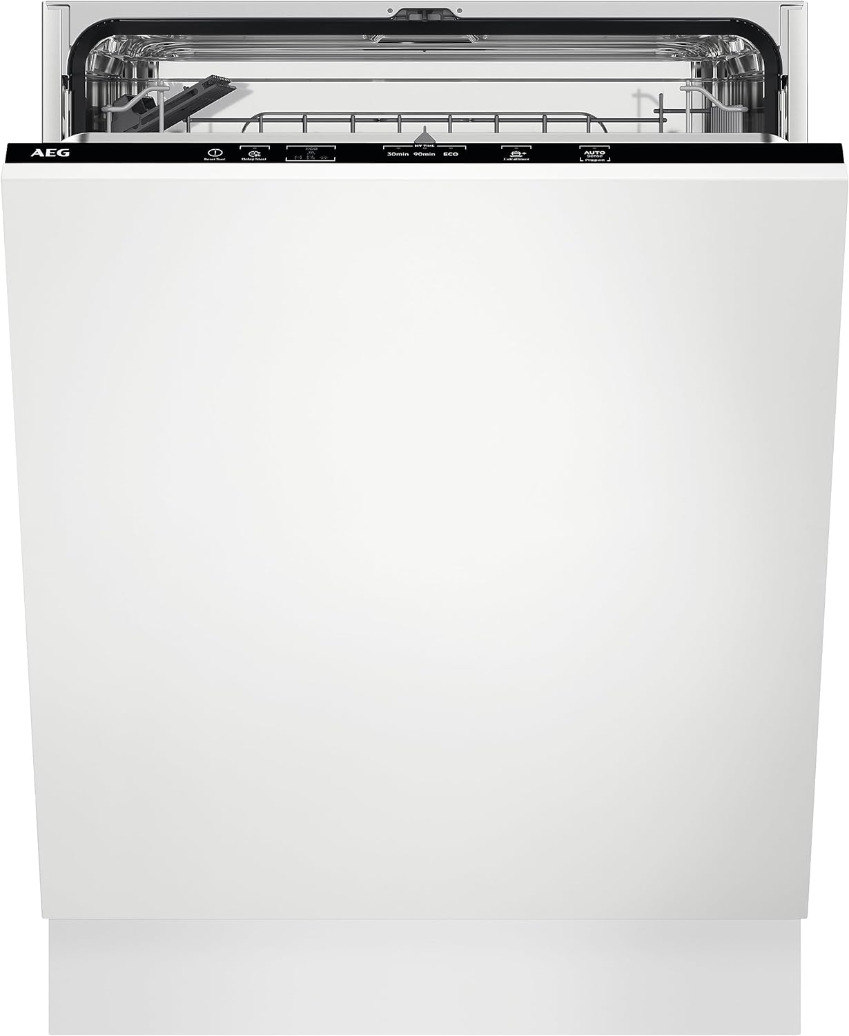 AEG FSB42607Z Built-In Dishwasher Full Size with AirDry Technology, Integrated Dishwasher, 13 Place Settings & Cutlery Basket, Energy Efficient Tailored Cycles, 60cm, White.