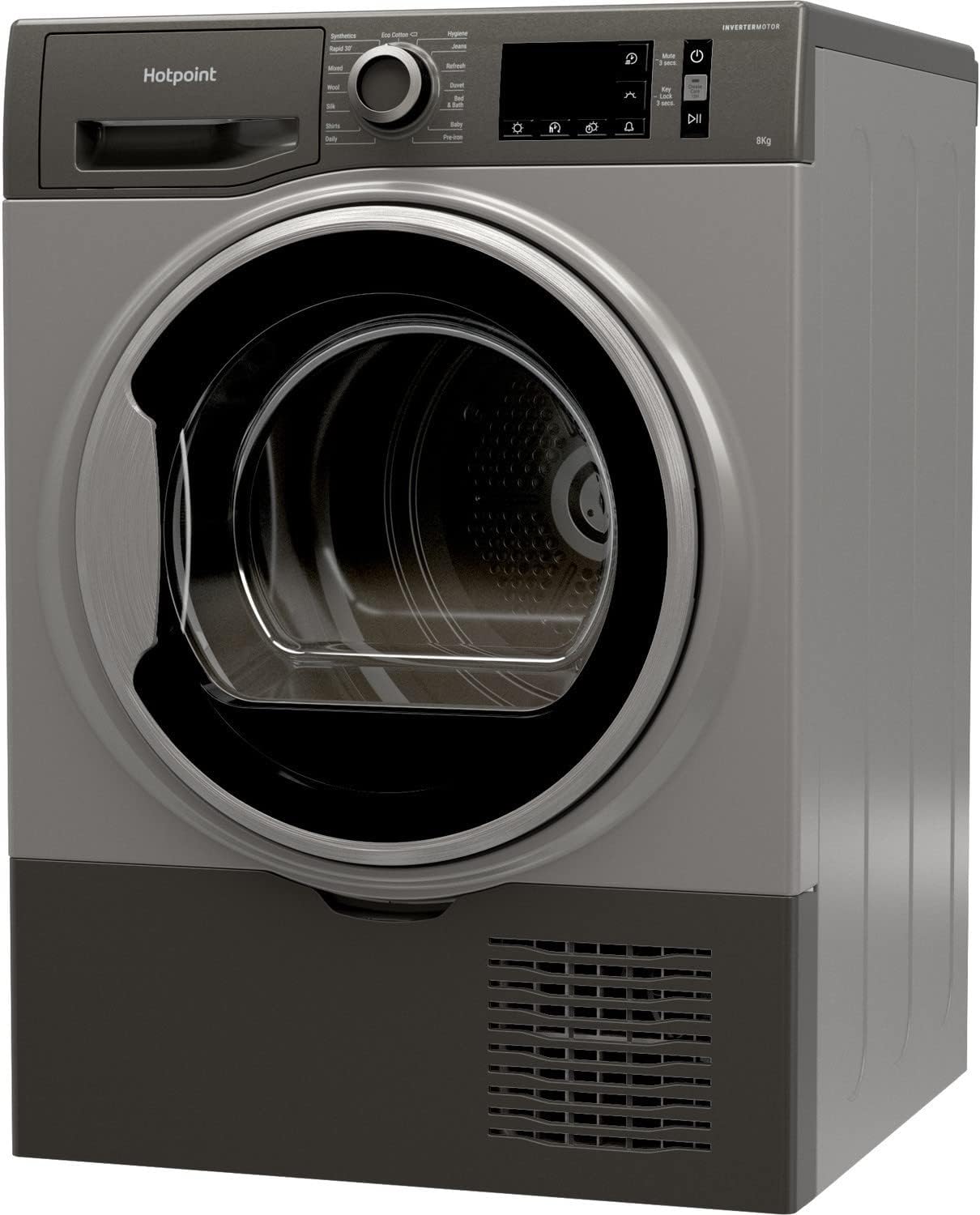 Hotpoint 8kg Freestanding Condenser Tumble Dryer - Black.