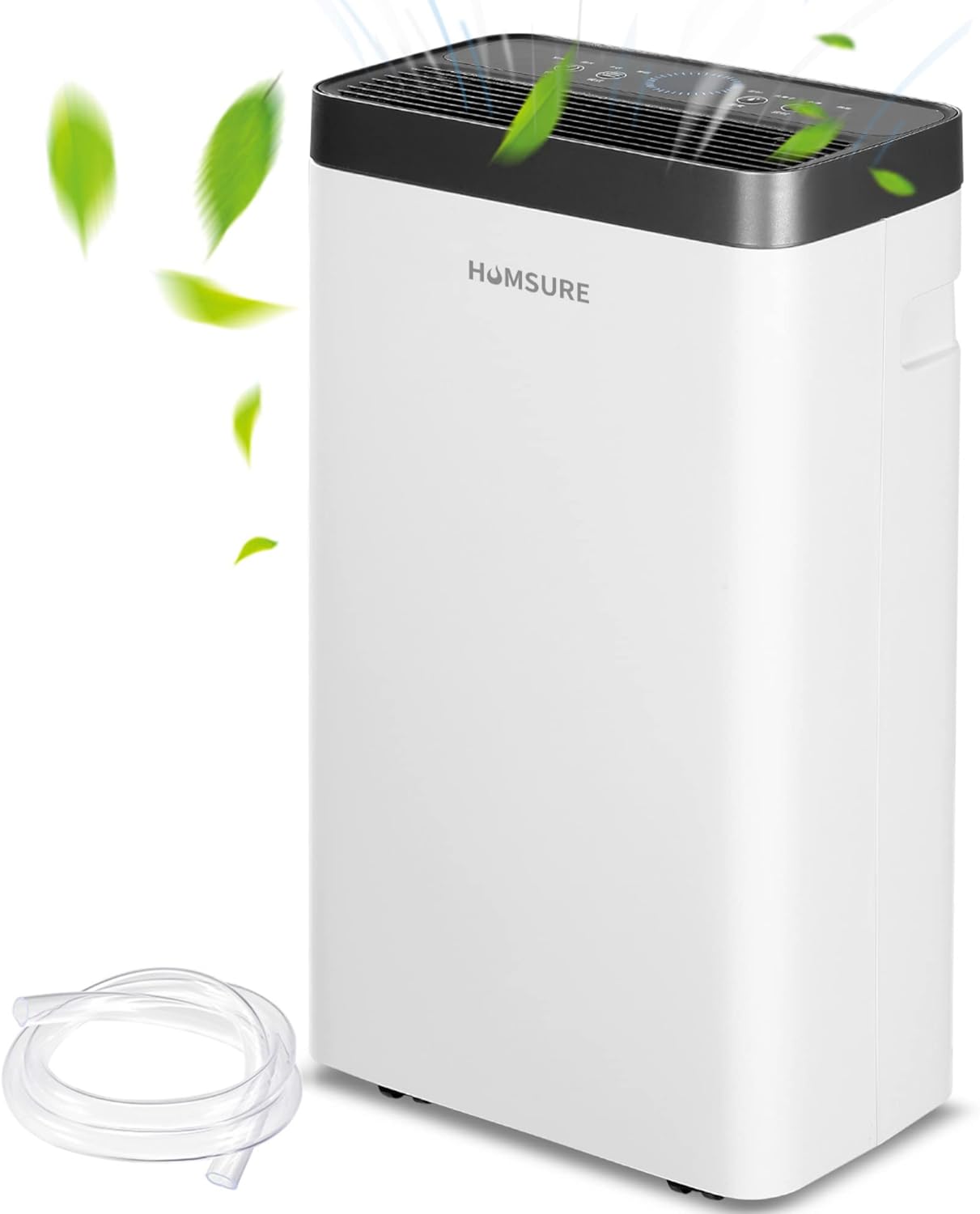 HUMSURE Dehumidifier 16L, Dehumidifiers for Home with Digital Humidity Display, 24 Hour Timer, Auto Defrost, Laundry Drying, Continuous Drainage Ideal for Damp Flats, Apartments.