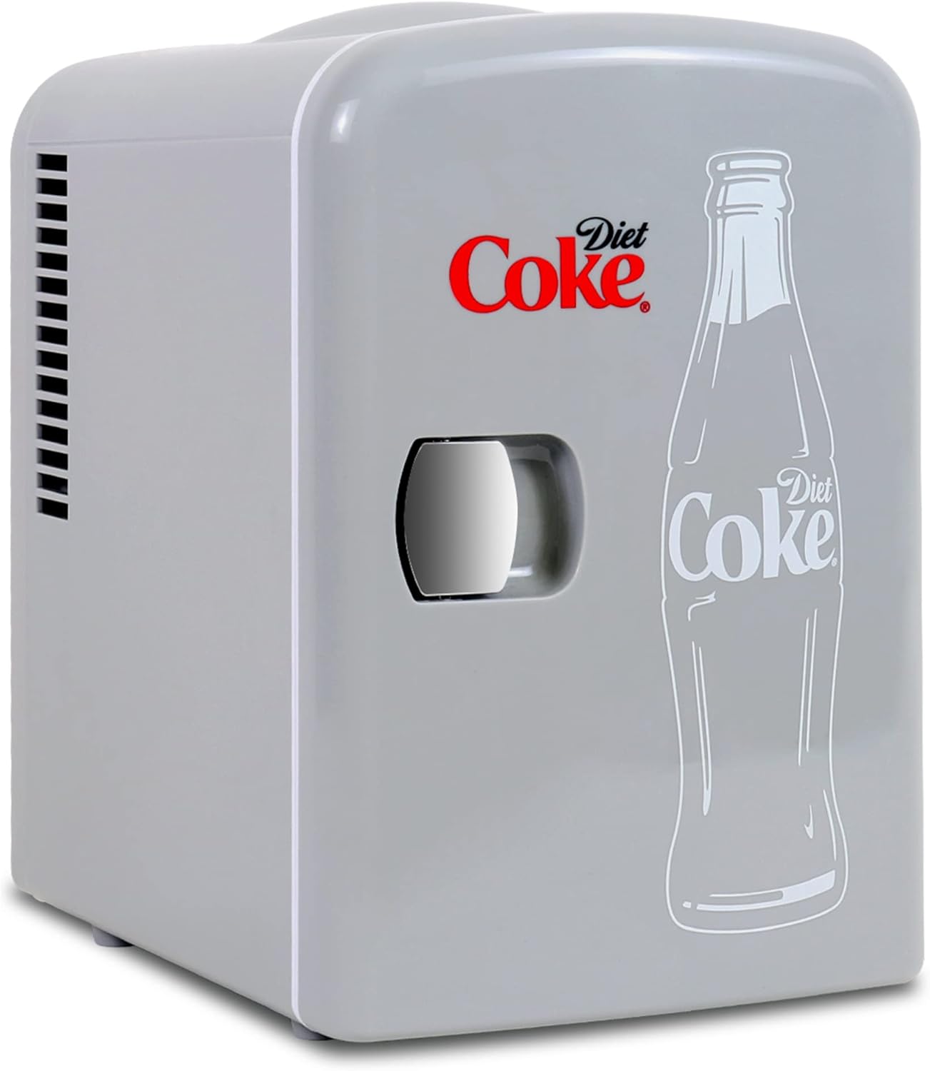 Coca Cola Fanta Mini Fridge For Bedrooms 4L Small Fridge 6 Can Table Top Fridge Quiet Mini Fridges For Skincare Food Drinks Kids Home Car & Travel 12v Portable Cooler Warmer Refrigerator, Orange.