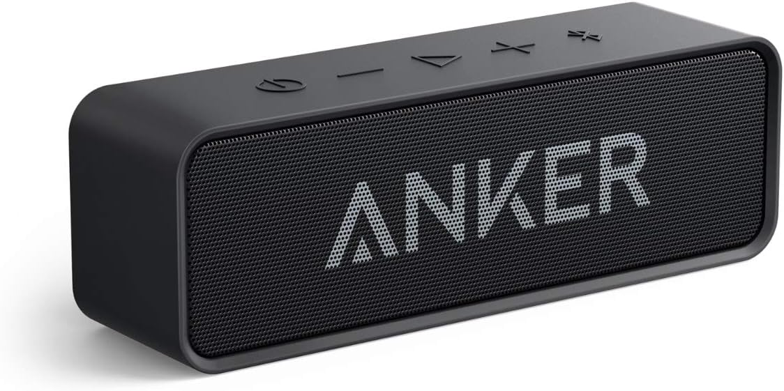 Bluetooth Speaker, Anker Soundcore Upgraded Version with 24H Playtime, IPX5 Waterproof, Stereo Sound, 66ft Bluetooth Range, Built-In Mic, Portable Wireless for iPhone Samsung.