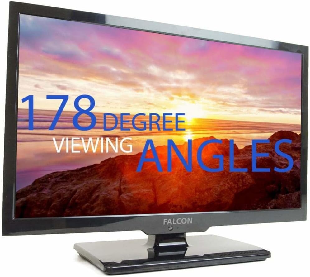 Falcon 19" SE Camping Travel LED Television incl. Multituner, Bluetooth, DVD-Player, PVR-Ready, CI+ Sloth, Model Year 2023.