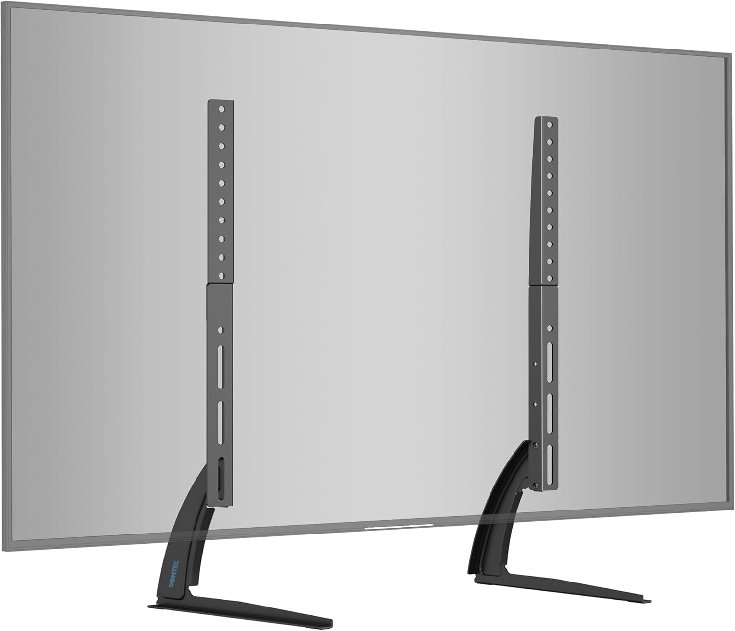 BONTEC Universal Table Desk Pedestal TV Stand Tabletop Screen Monitor Riser for 22"-65" LCD/LED TVs-Securely Holds 50KG & Max.VESA 800x400mm.