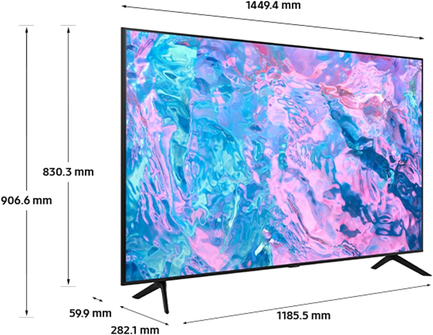 65 Inch CU7100 UHD HDR Smart TV (2023) - 4K Crystal Processor, Adaptive Sound Audio, PurColour, Built In Gaming TV Hub, Smart TV Streaming & Video Call Apps And Image Contrast Enhancer   Import  Single ASIN  Import  Multiple ASIN ×Product customi - Amazing Gadgets Outlet