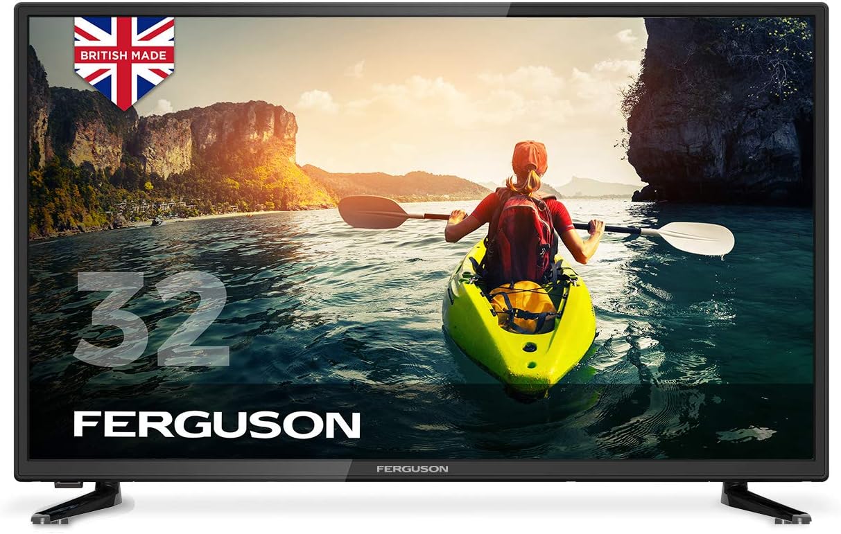 Ferguson 32" LED Digital TV with Freeview T2 HD, Black.