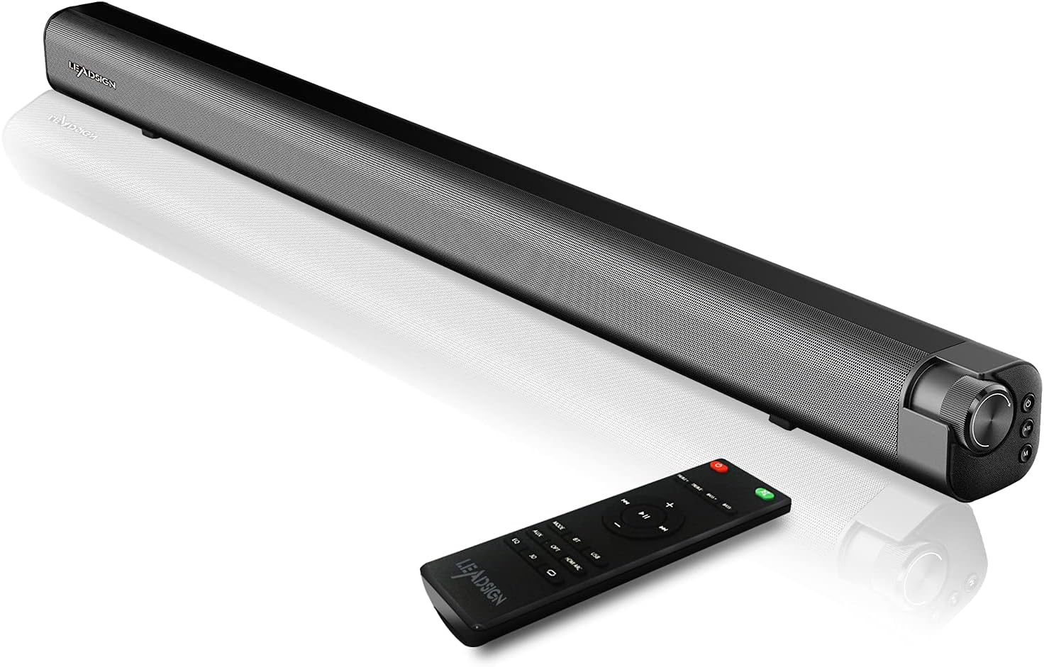 LEADSIGN Soundbar for TV, 120W 94cm(37in) Sound Bars Strong Bass Surround Sound, Built-in Subwoofer TV Speaker (Bluetooth/HDMI/Optical/Aux/Coaxial/USB Connection).