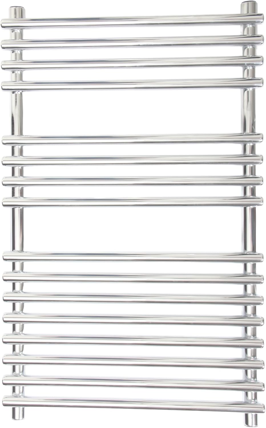 Jolie Max Heated Towel Radiator Rail. Central Heating Flat Ladder Towel Warmer. Chrome Finish. (500x800 Model 4).