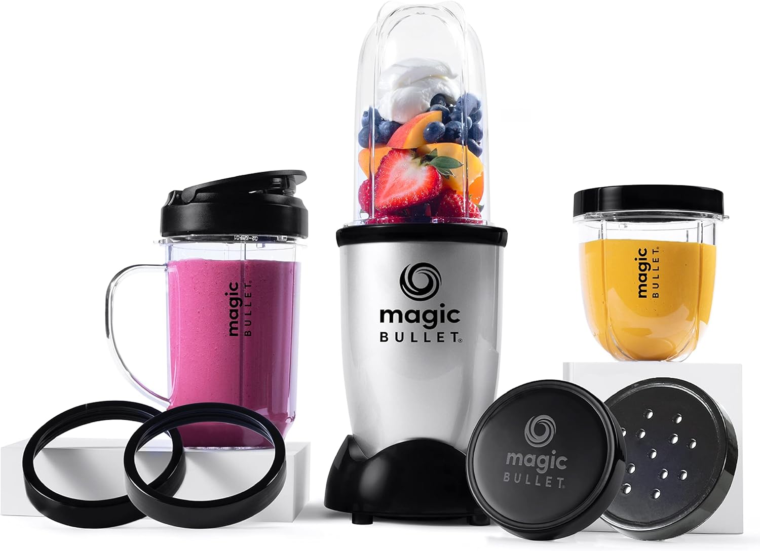 magic bullet blender, Mixer & Food Processor, Silver.