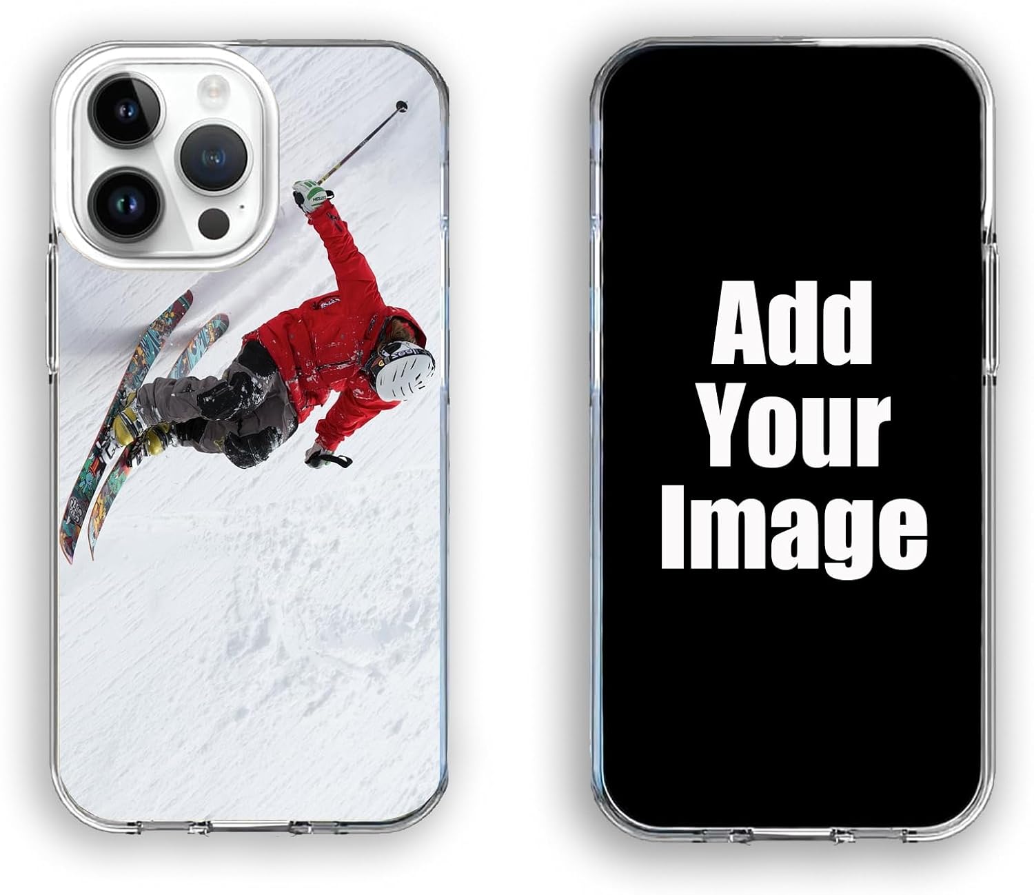 Personalised Custom for iPhone Case, for iPhone 13 Case, 7 Photo Collage Polaroid Style Custom Picture CLEAR Silicone Impact Case for iPhone 11 12 13 14 15 Ranges - CUSTOMISE ONLINE (7 photos).