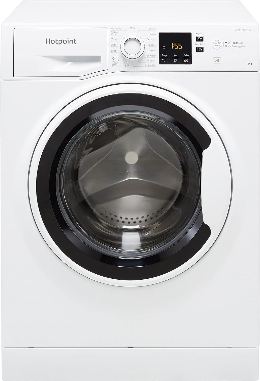 Hotpoint NSWA845CWWUKN 8Kg Washing Machine 1400 RPM B Rated White 1400 RPM.