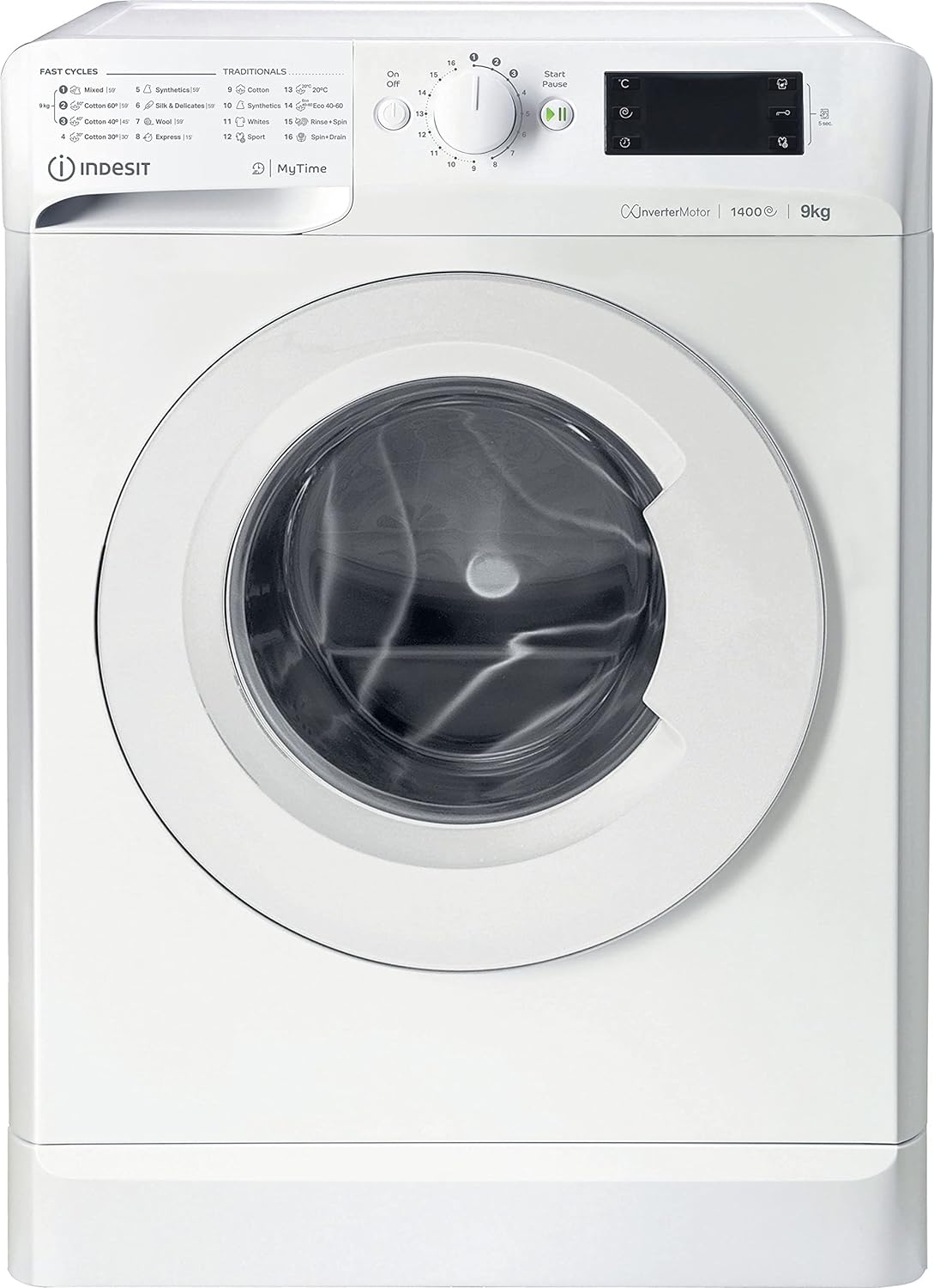 Indesit MTWE91495WUKN 9kg Washing Machine with 1400 rpm - White - B Rated.