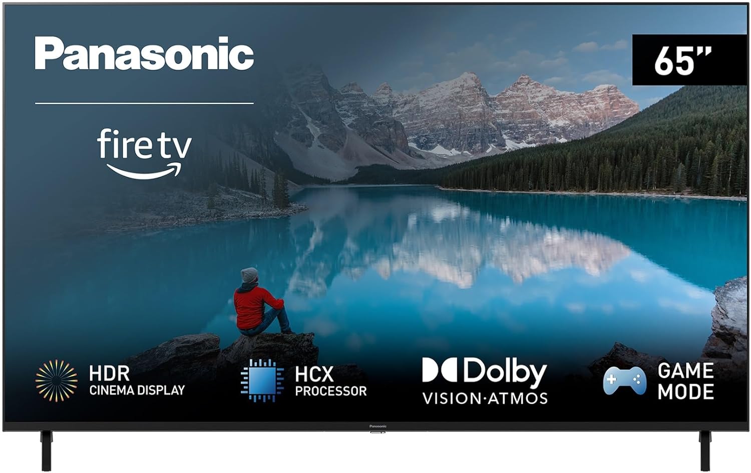 Panasonic TX-43MX800B, 43 Inch 4K Ultra HD LED Smart 2023 TV, High Dynamic Range (HDR), Dolby Atmos & Dolby Vision, Fire TV, Prime Video, Alexa, Netflix, Black