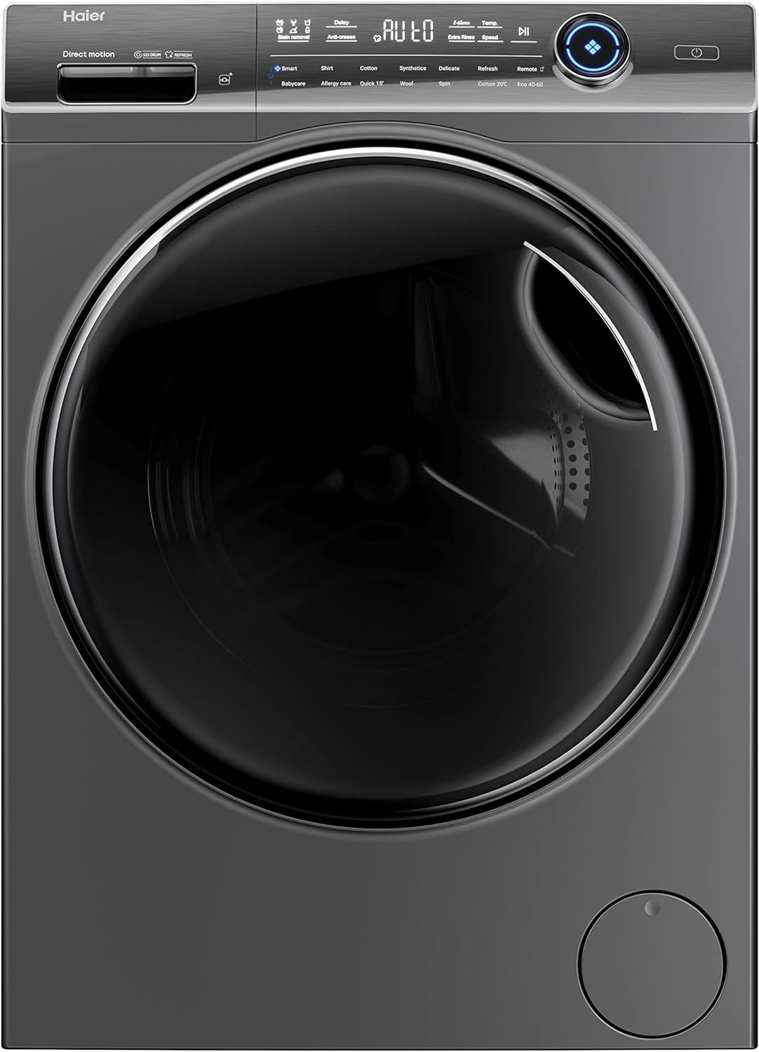 Haier i-Pro Series 7 Plus HW110-B14979S8EU1 11kg Washing Machine with 1400 rpm - Anthracite - A Rated.