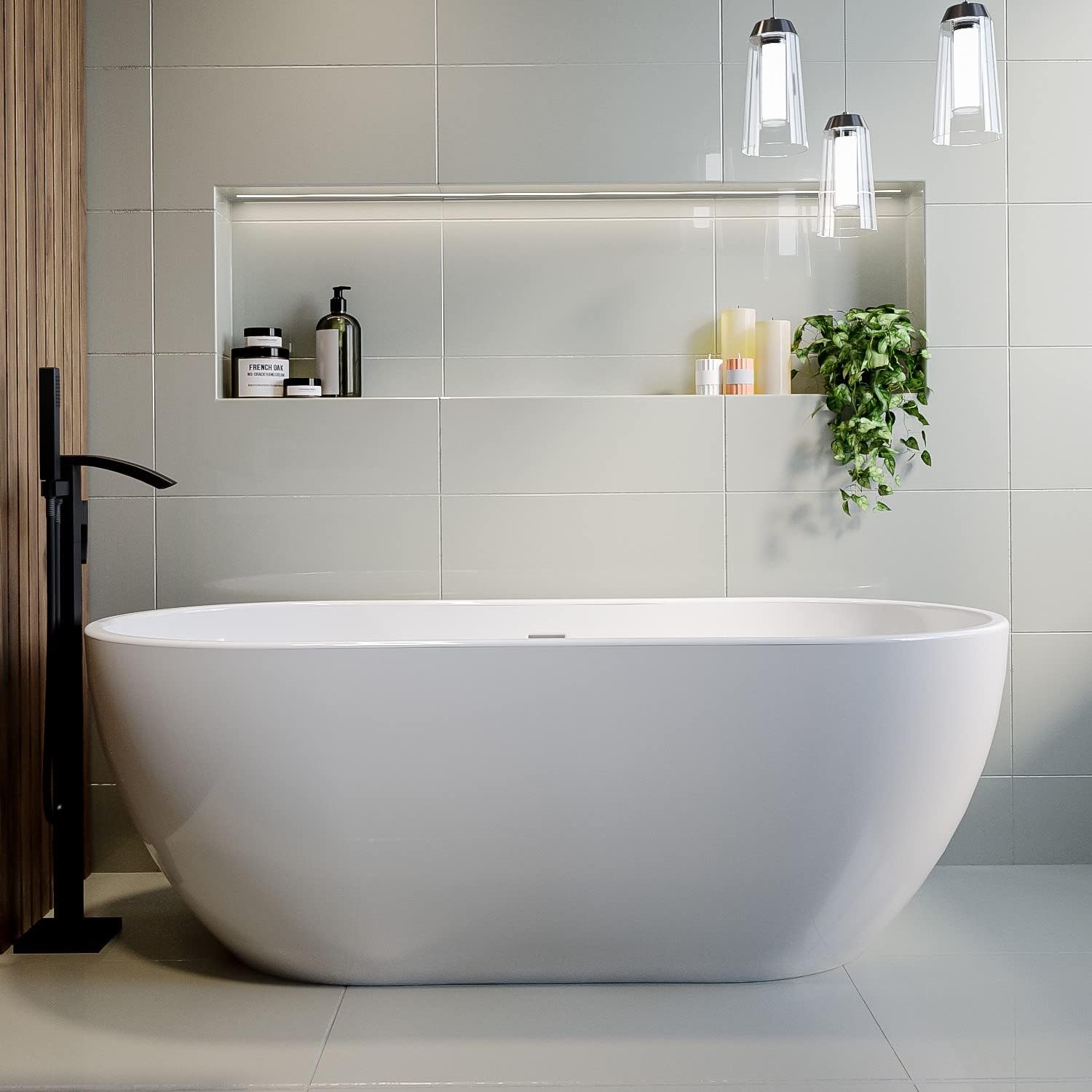 Freestanding Double Ended Bath 1650 x 750mm - Lisbon.