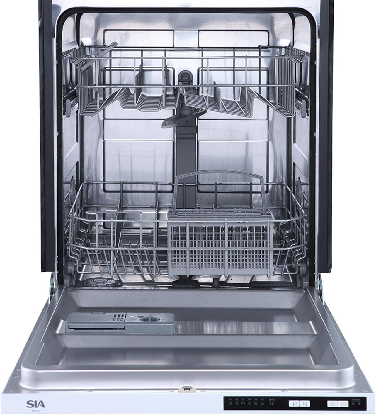 60cm Integrated Dishwasher, 12 Place Settings, 6 Programmes - SIA SBID60.