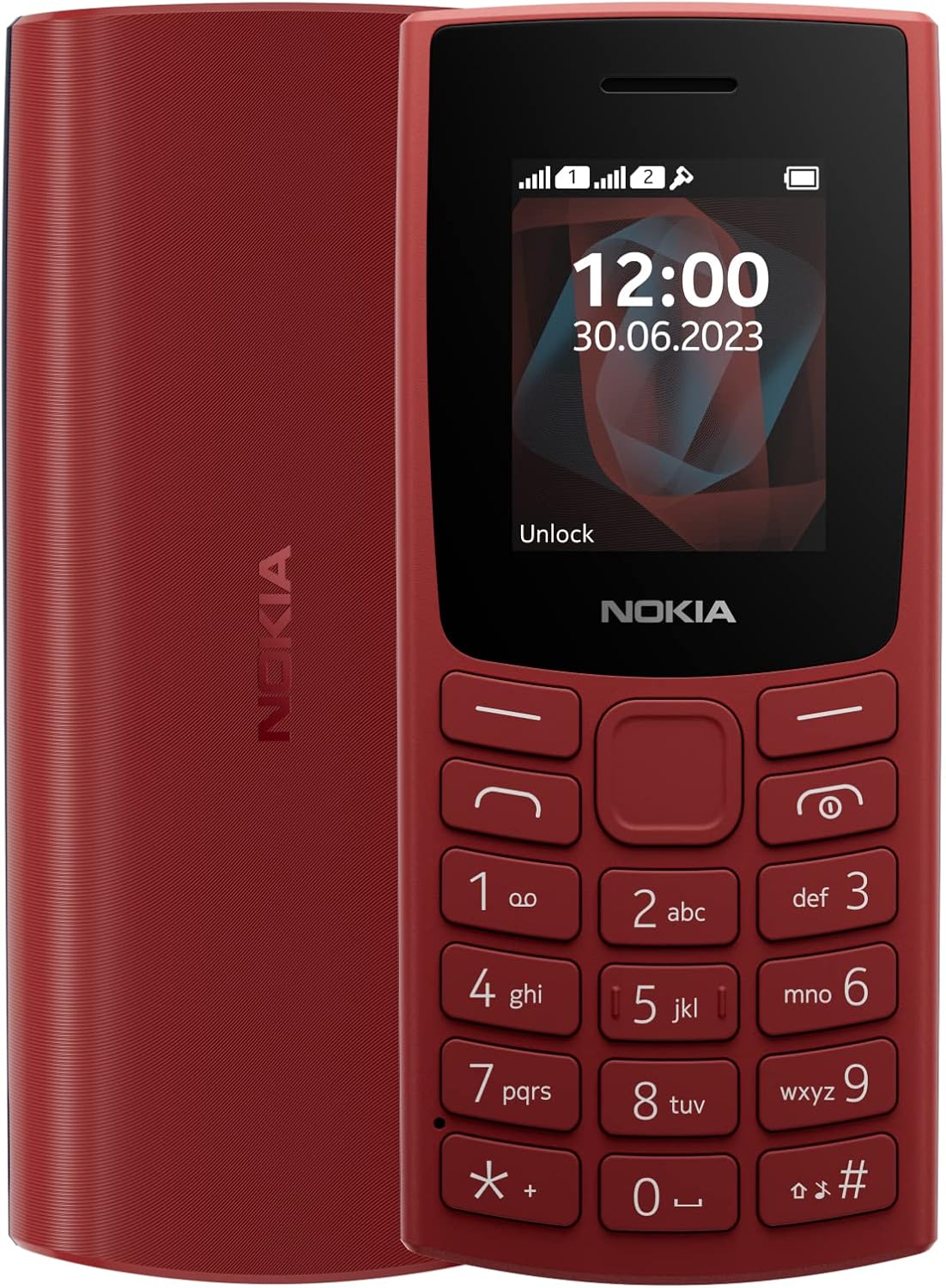 Nokia 105 2G Feature Phone with long-lasting battery, 12 hours of talk-time, wireless FM radio, large display, and tactile keyboard, Dual Sim - Charcoal