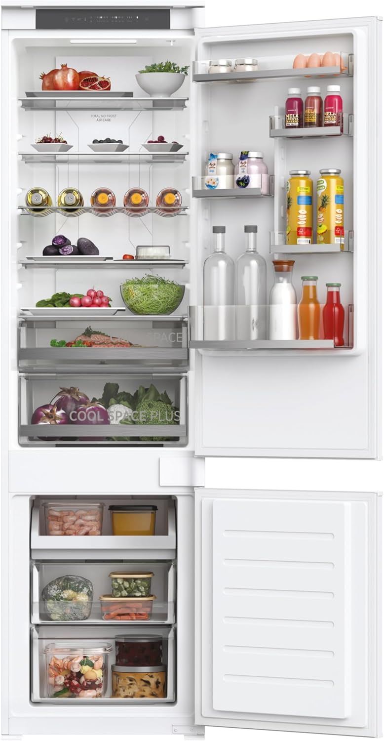 Hoover HOBT5519EWK-1 Integrated Total No Frost Fridge Freezer 281L Total Capacity, 70:30 split, White, E Rated.