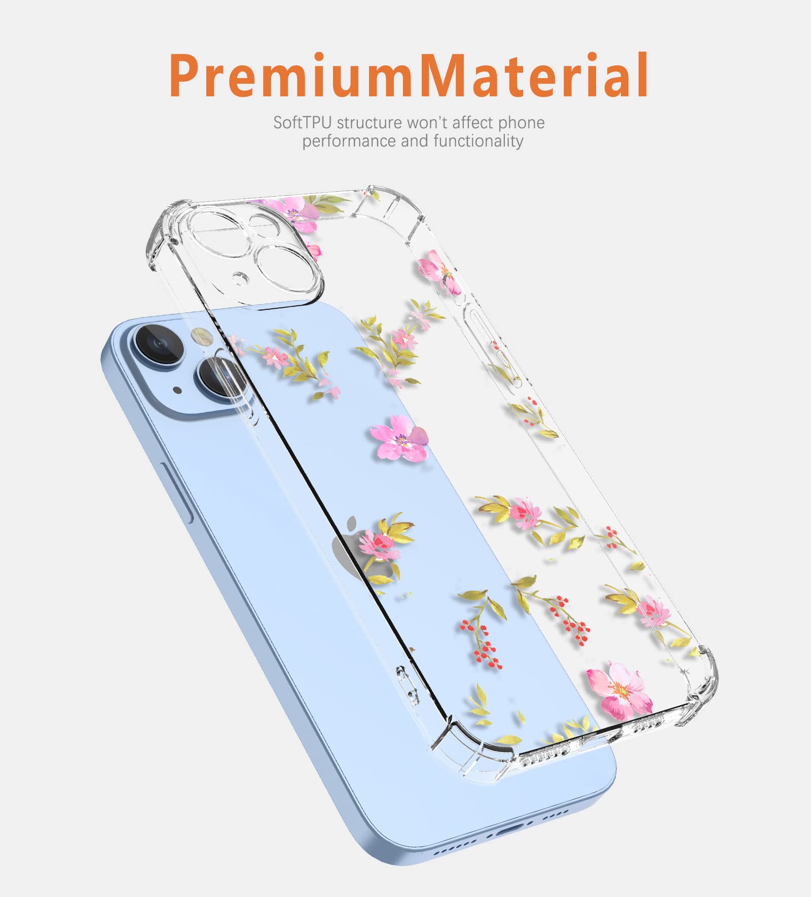 XINYEXIN Case for OPPO A74 5G / OPPO A54 5G, Painting Flower Pattern Clear Case Soft TPU Silicone Case Slim Shockproof Bumper Girl Women Phone Cover - Daisy.