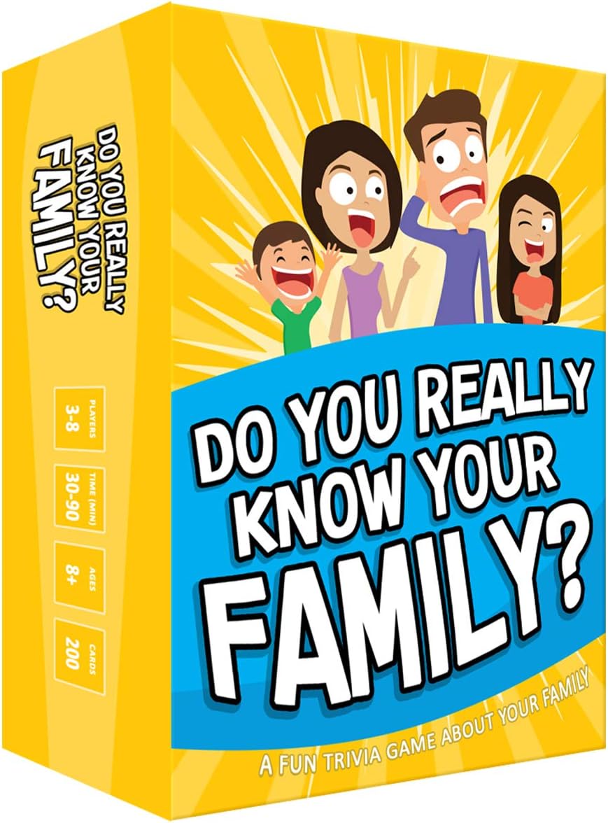 Do You Really Know Your Family? A Fun Family Game Filled with Conversation Starters and Challenges - Great for Kids, Teens and Adults.