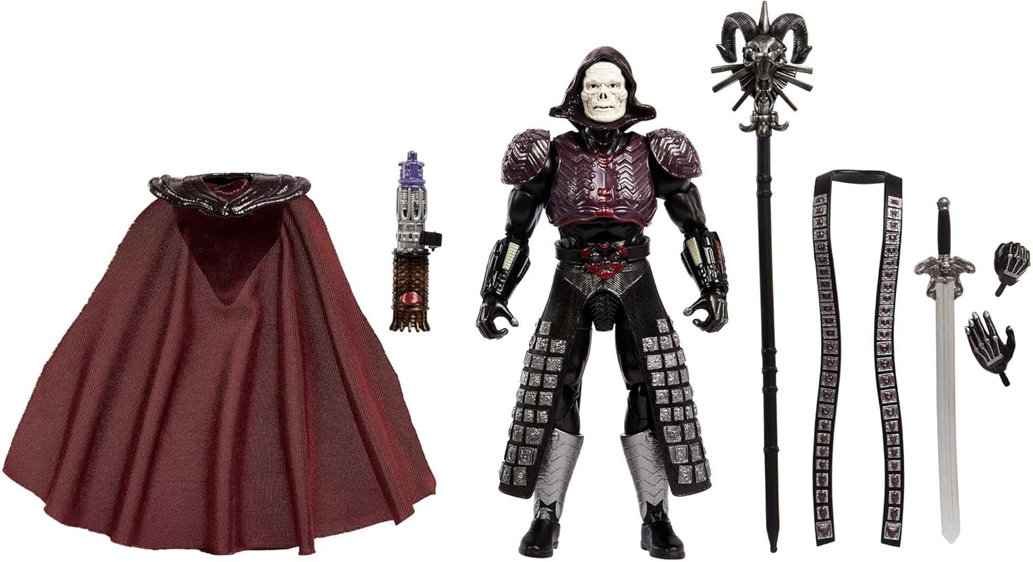 Masters of the Universe Masterverse Action Figure Skeletor Articulated Movie Collectible with Swappable Body Parts and Accessories, MOTU Toy, HLB56.