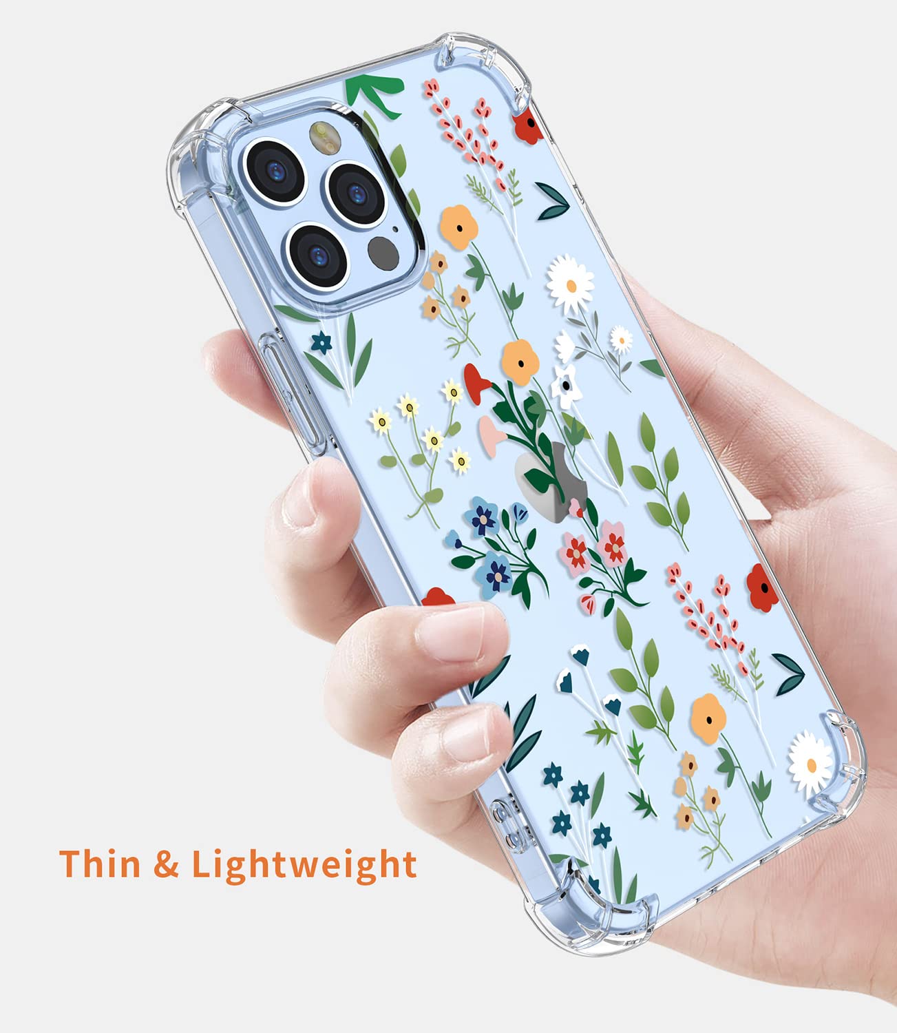 XINYEXIN Case for OPPO A74 5G / OPPO A54 5G, Painting Flower Pattern Clear Case Soft TPU Silicone Case Slim Shockproof Bumper Girl Women Phone Cover - Daisy.