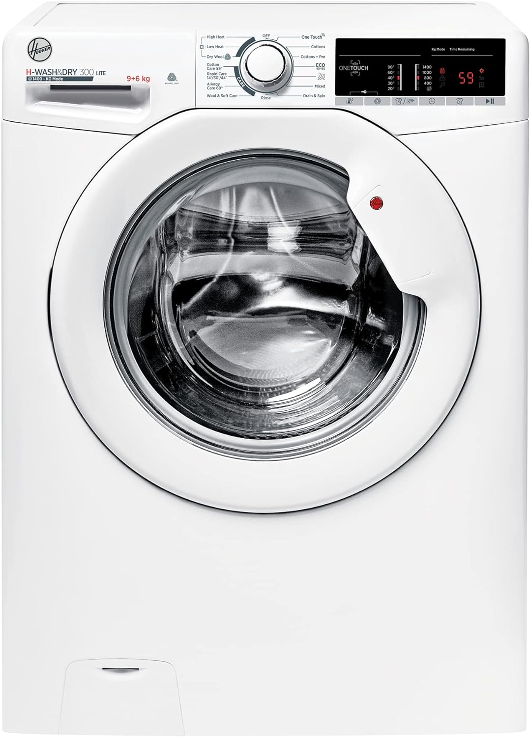 Hoover H-Wash 300 1400 RPM NFC Connected Freestanding Washer Dryer- Sensor Drying (9 & 6 KG).