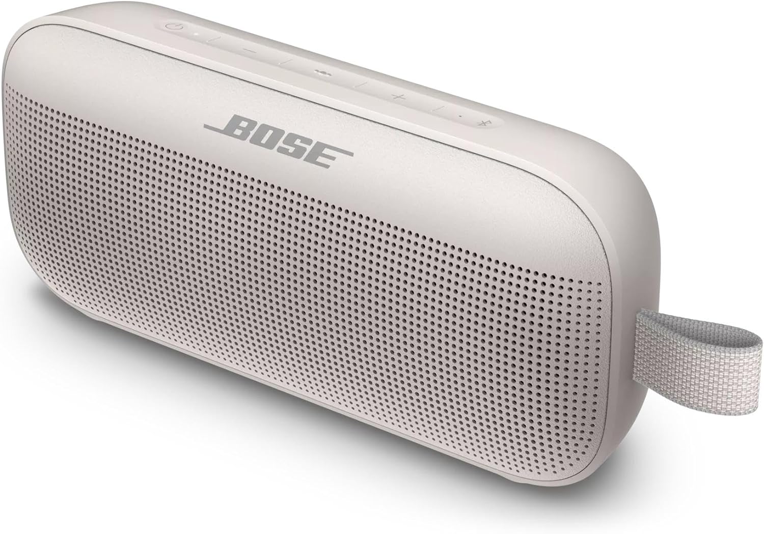 Bose SoundLink Flex Bluetooth Portable Speaker, Wireless Waterproof Speaker for Outdoor Travel—White.