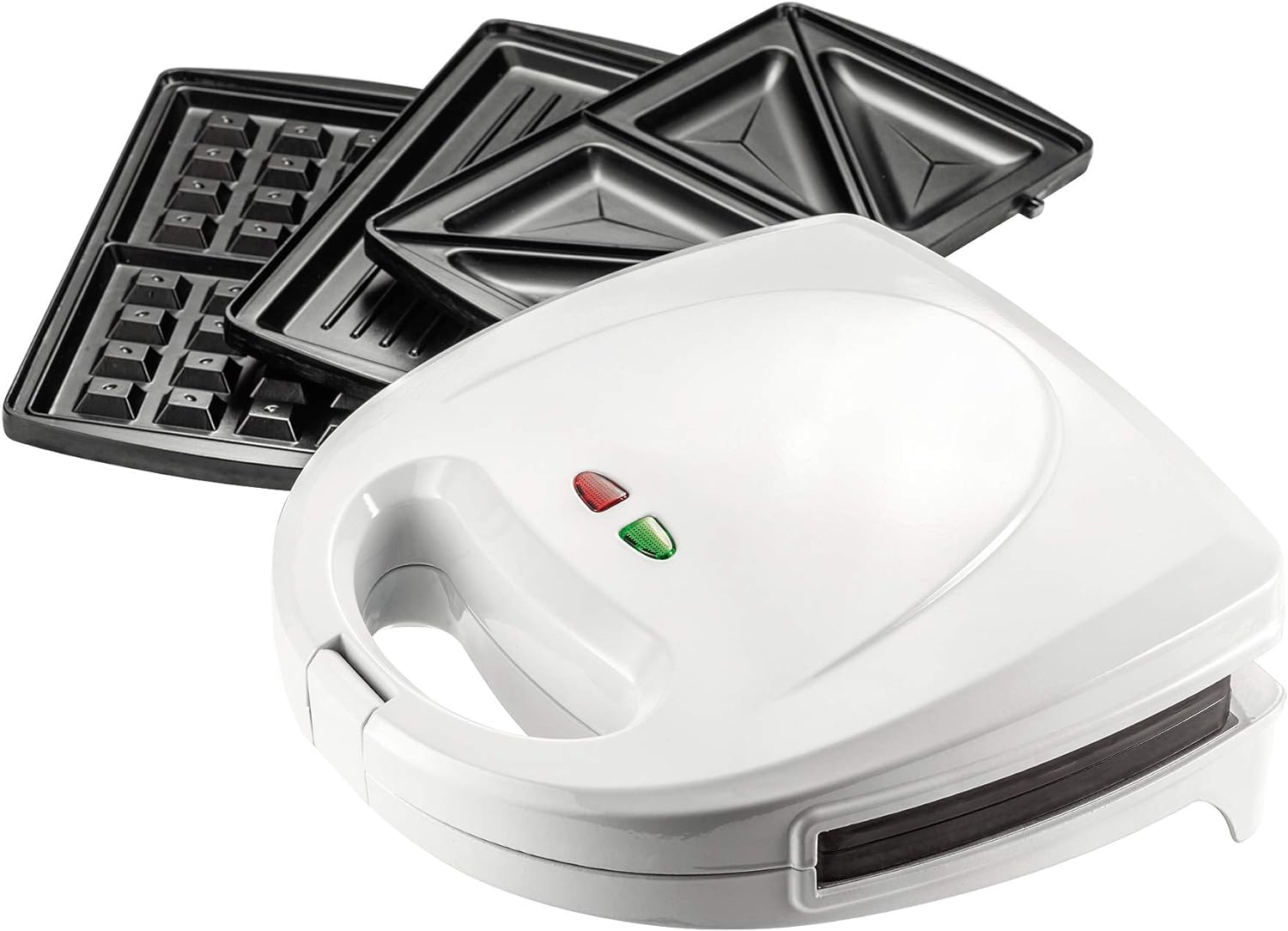 Judge JEA59 Toasted Sandwich Maker, Waffle Maker and Panini Grill Press with 3 Non-Stick Dishwasher Safe Grill Plates – 2 Year Guarantee.