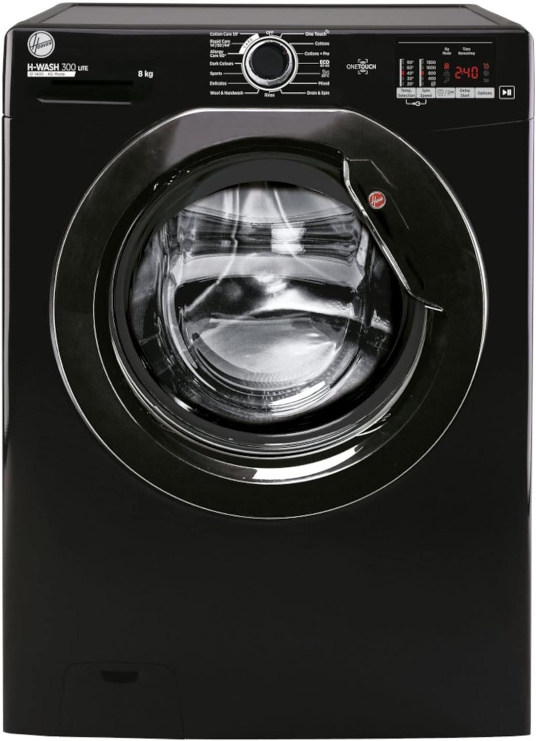 H3W582DBBE 8KG 1500RPM A+++ Black Washing Machine.