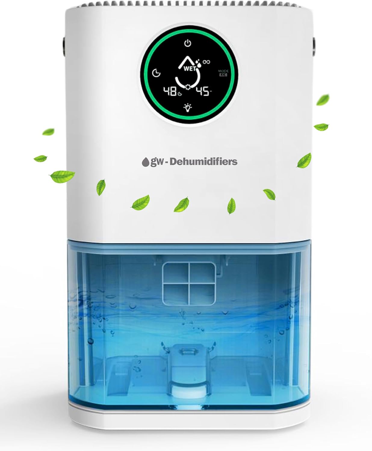 2000ml Dehumidifiers for Home & Bedroom - 3 Modes, Auto Defrost & Dual Peltier -Dehumidifier for bedroom with Humidity indicator- Quiet Dehumidifier (<33db)- Dehumidifier for Bathroom, Rv, Garage.