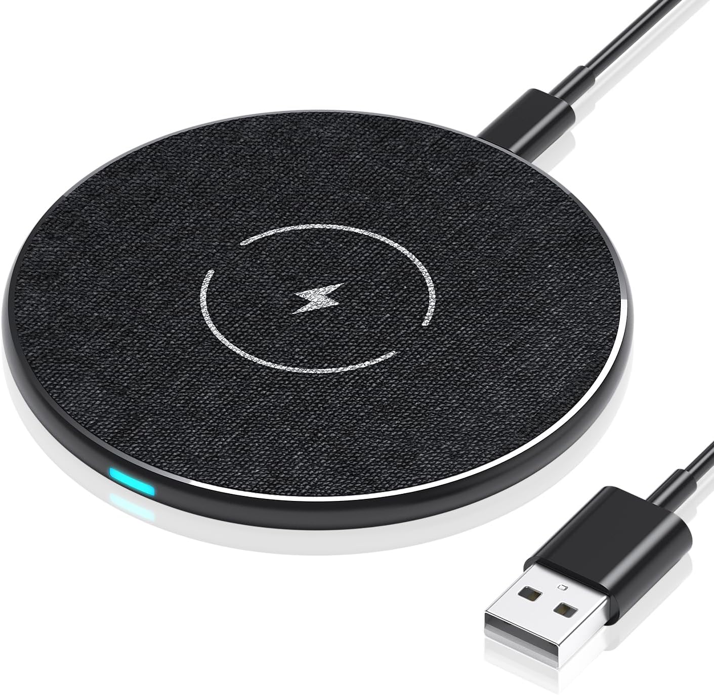 Wireless Charging Pad, 20W Fast Wireless Charger, Wireless Phone Charger Compatible with iPhone 12/13/14/15, Inductive Charging Station Compatible with Samsung Galaxy S24/S23/S22/S21/Google Pixel.