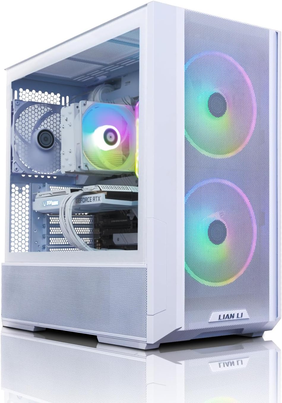 ADMI Gaming PC: AMD Ryzen 7600X CPU | NVIDIA GeForce RTX 4070 Super | 32GB 5600MHz DDR5 | 600mbps WiFi | 1TB NVME SSD | Lancool 216 White Case | Windows 11.