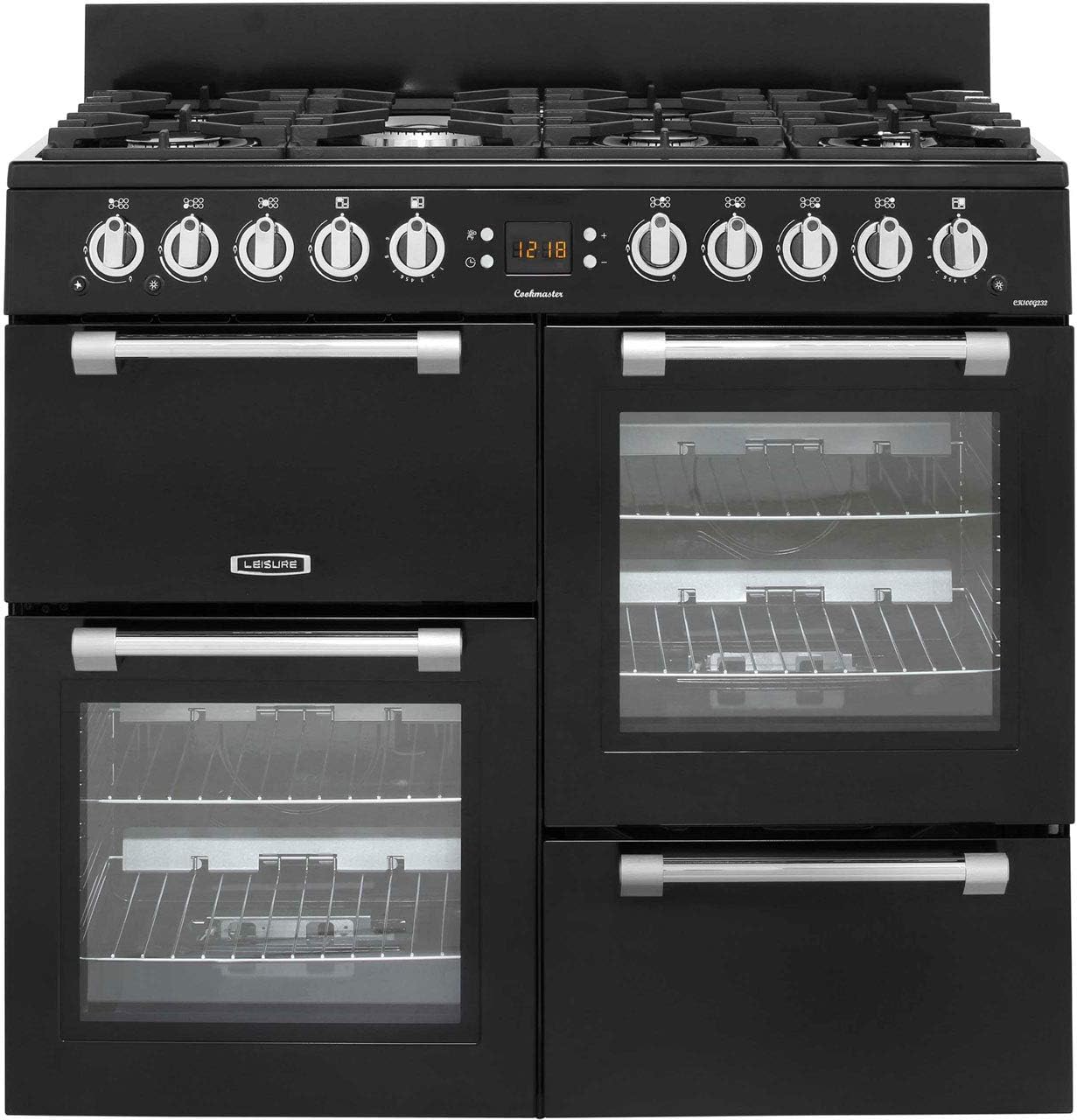 Leisure CK100G232K 100cm Cookmaster Gas Range Cooker Black.