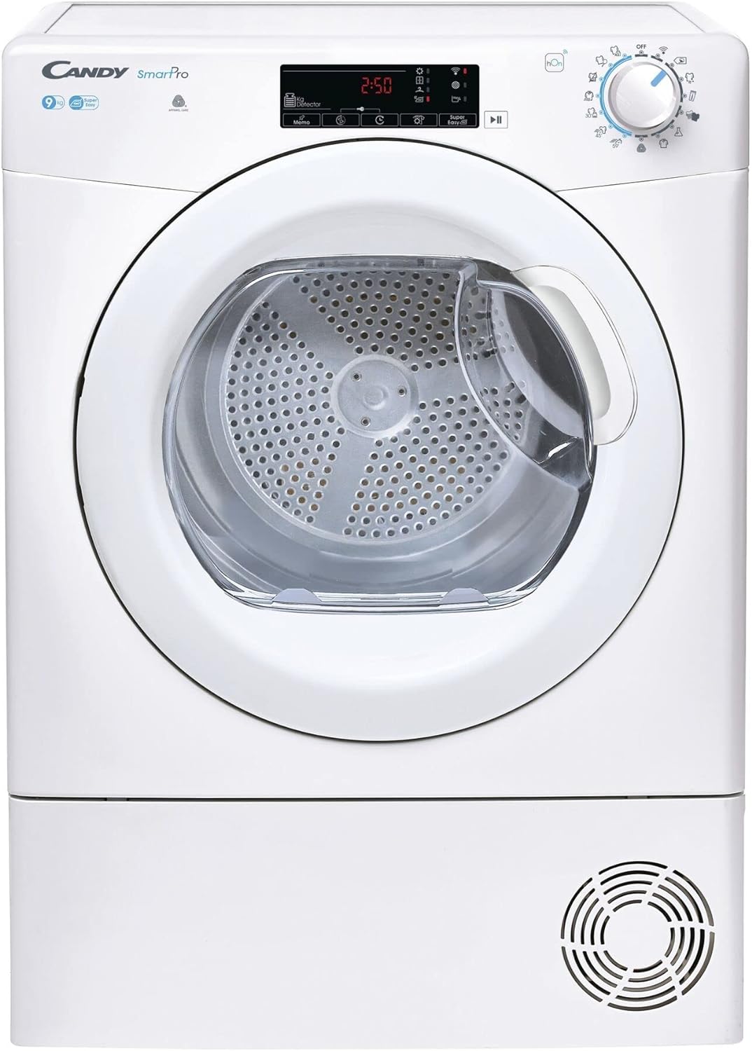 Candy CSOEC9TG 9kg Condenser Tumble Dryer, Sensor Dry, WiFi, White/White Door.