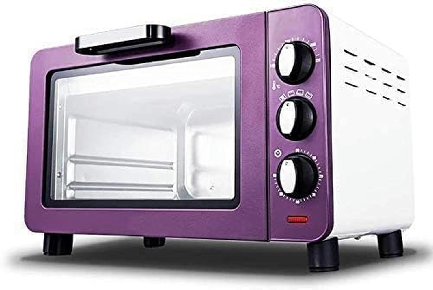 Mini Oven And Grill, Mini Black Electric Oven With Timer, Small Electric Oven For Caravan, Small Baking In The Home, 15 -Liter Electric Oven.