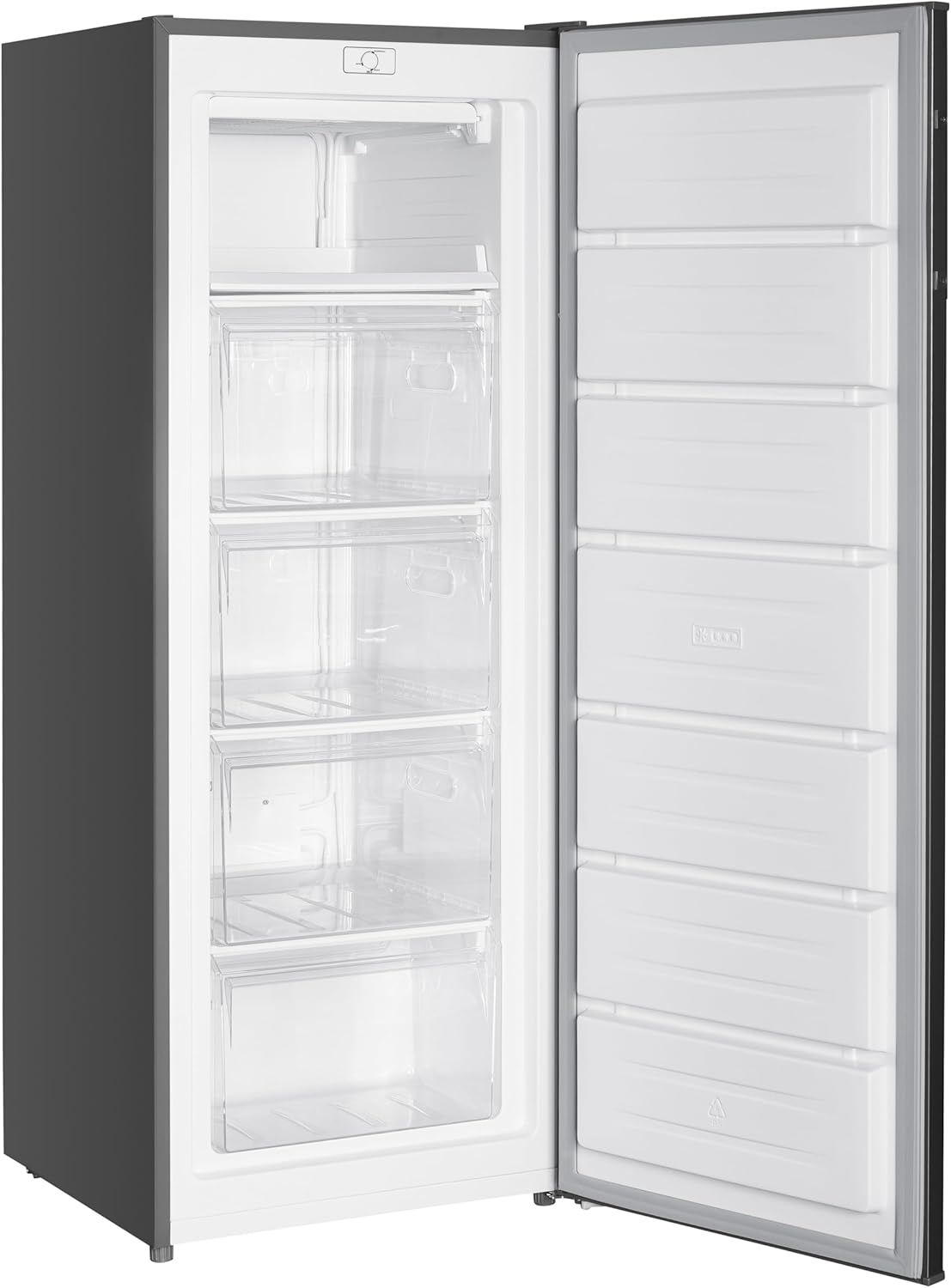 Haden 168L Freestanding Tall Freezer - Reversible Door - 4 x moveable draws & 1 Top tray - Manual defrost - Mechanical temperature control - 143cm Height.