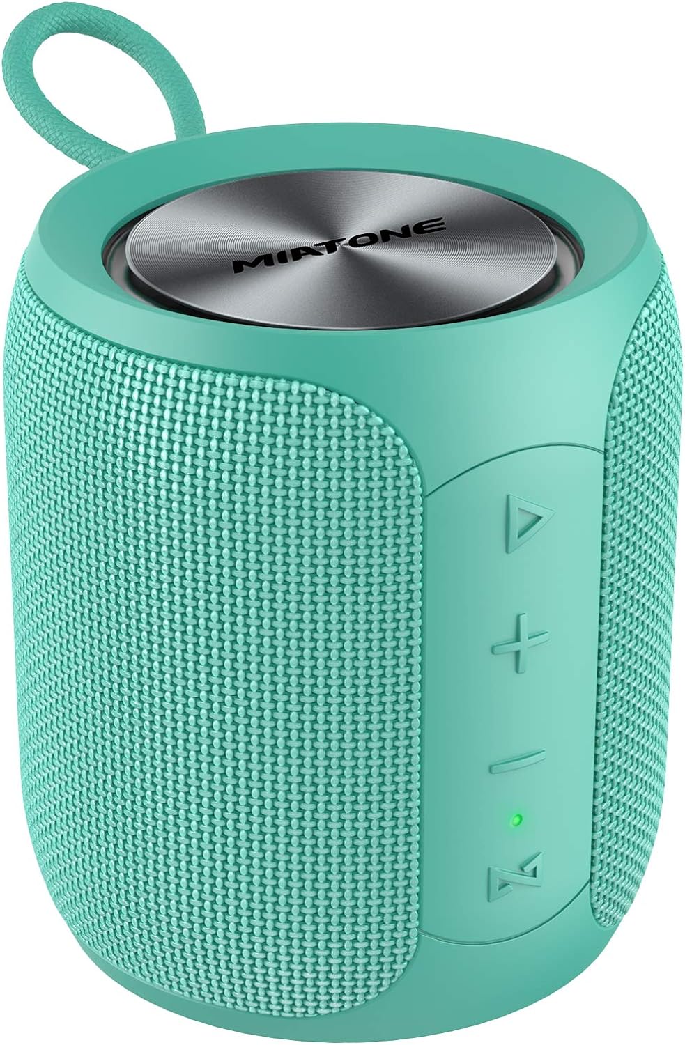 MIATONE 16W Loud Bluetooth Speaker with Thumping Bass, Mini IP67 Waterproof Shower Speaker with 360°Surround Sound, Bluetooth 5.0, Dual Wireless Pairing, Portable Outdoor Speaker for Party (Blue).