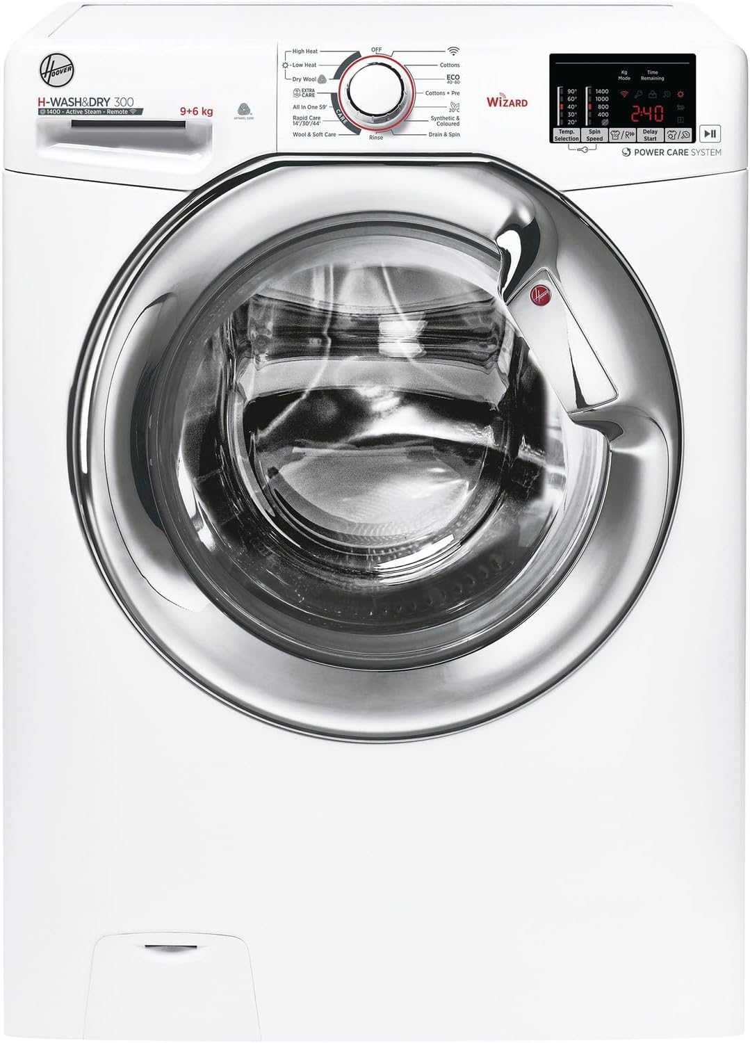 Hoover H-Wash 300 9kg Wash 6kg Dry Freestanding Washer Dryer - White.