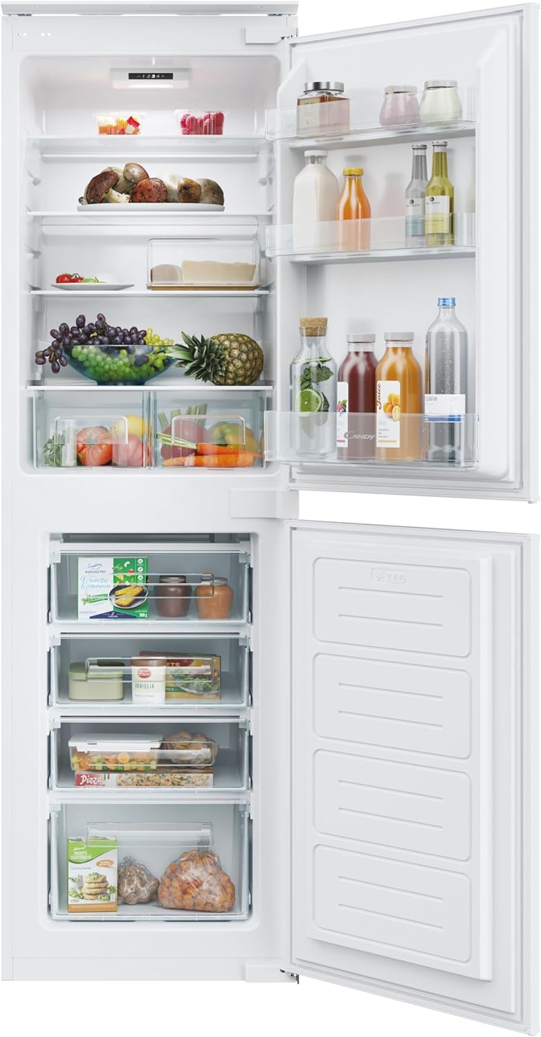 CANDY CB50S518EK Integrated Static Fridge Freezer 233L Total Capacity, 50:50 split, White, E Rated.