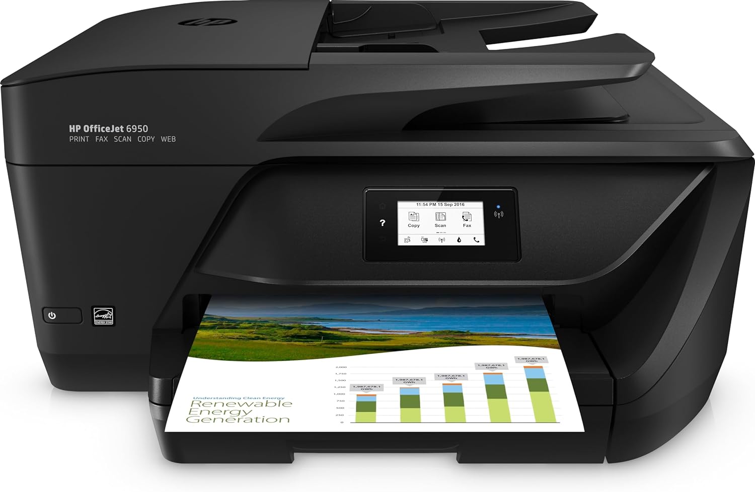 HP OfficeJet 6950 All-in-One Printer, Instant Ink Compatible with 2 Months Trial.