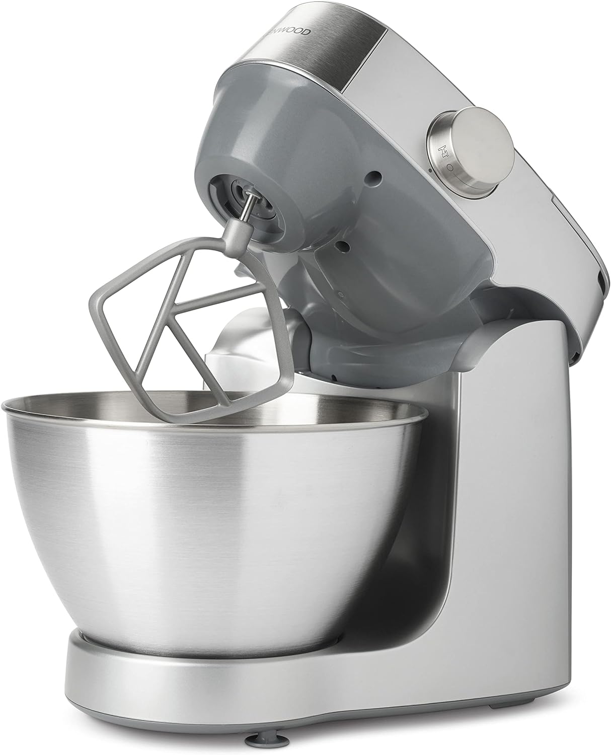 Kenwood Prospero Plus KHC29.A0SI Stand Mixer for Baking, Compact 4.3 Litre Bowl, 3 Bowl Tools, 1000 W, Silver.