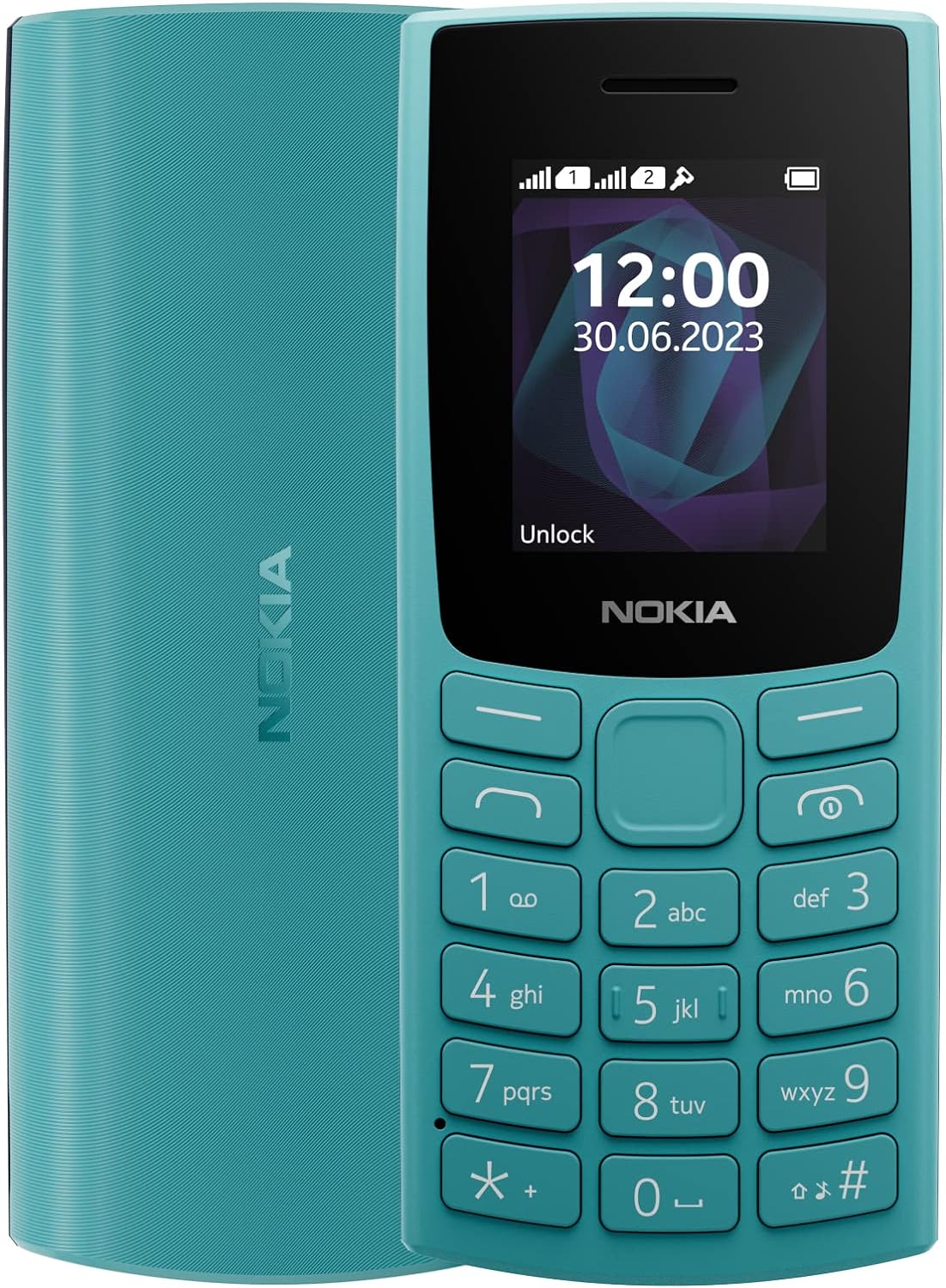 Nokia 105 2G Feature Phone with long-lasting battery, 12 hours of talk-time, wireless FM radio, large display, and tactile keyboard, Dual Sim - Charcoal