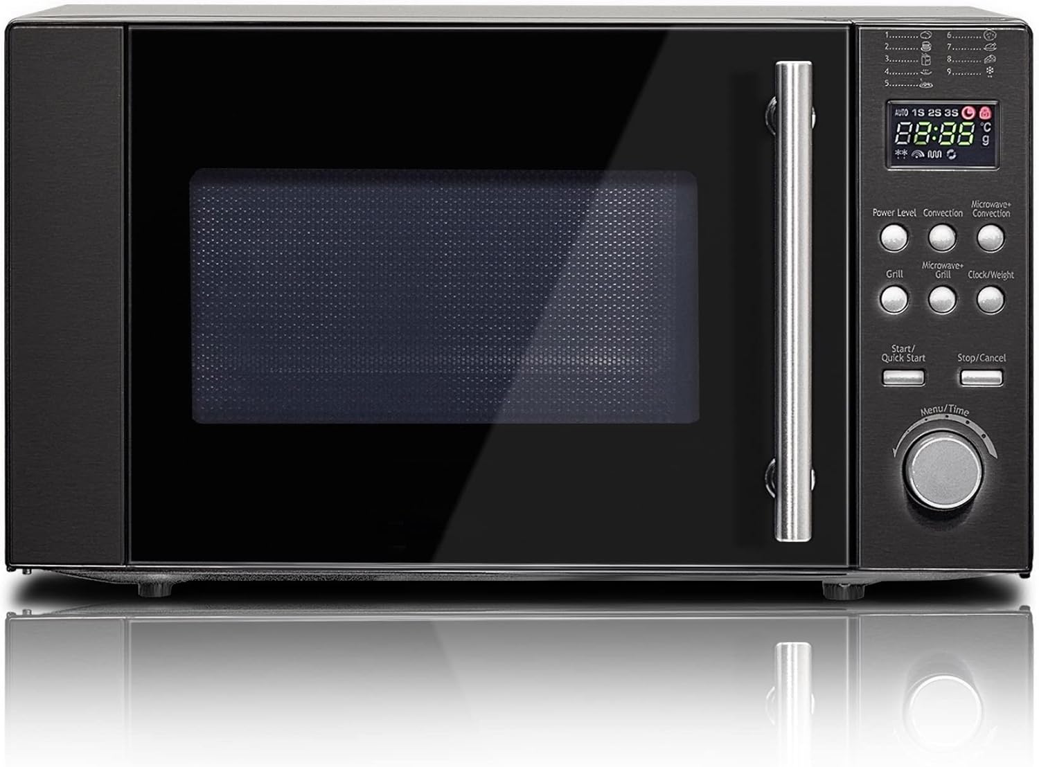 SMETA Combination Microwave Oven 800W, Convection Oven and Grill Microwave 20L,Countertop Microwave,Grill Power 1200W, Convection Oven 2200W, 9 Auto Cooking Menus, 11 Power Level.